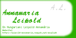 annamaria leipold business card